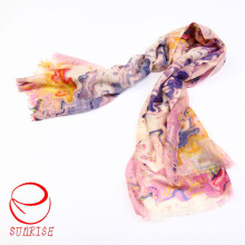 Мягкий длинный шарф Silk Cashmere